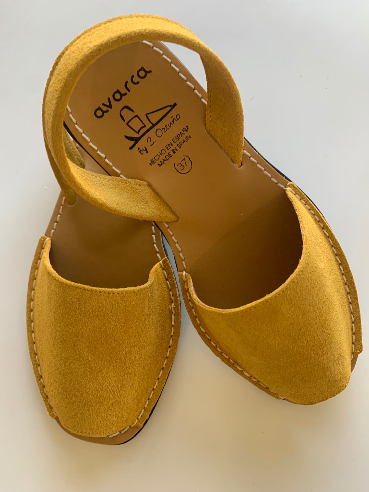 Mustard Suede ladies sandal