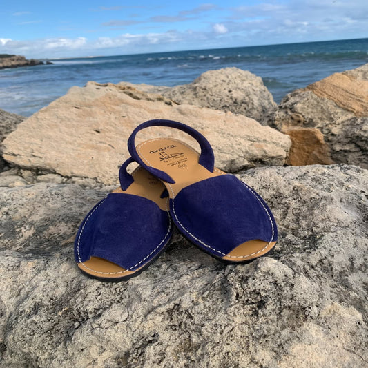 Blue Ladies Suede Sandal - Size 40 & 42 Left!