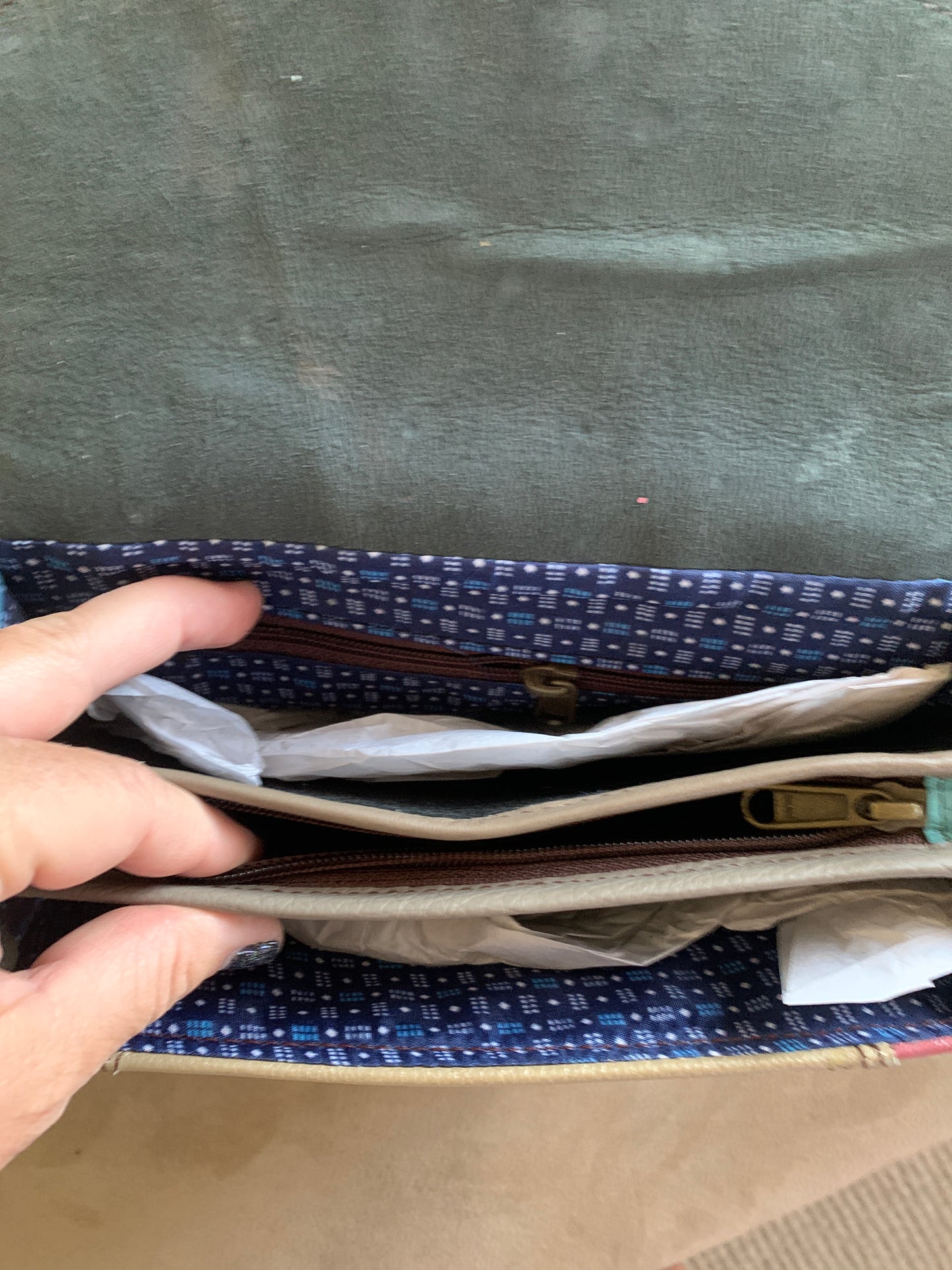 Super soft leather Saddle bag