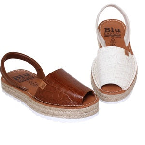 Classic Tan Leather Flatform - Size 39 & 41