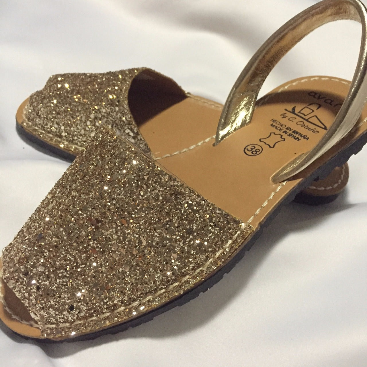 Avarca Menorcan GOLD GLITTER LADIES SANDAL