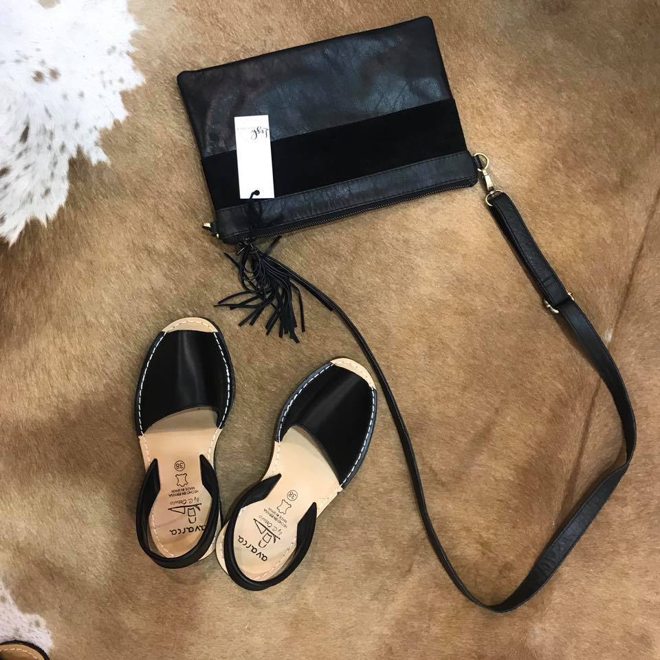 Avarca Menorcan Classic BLACK LADIES SANDAL