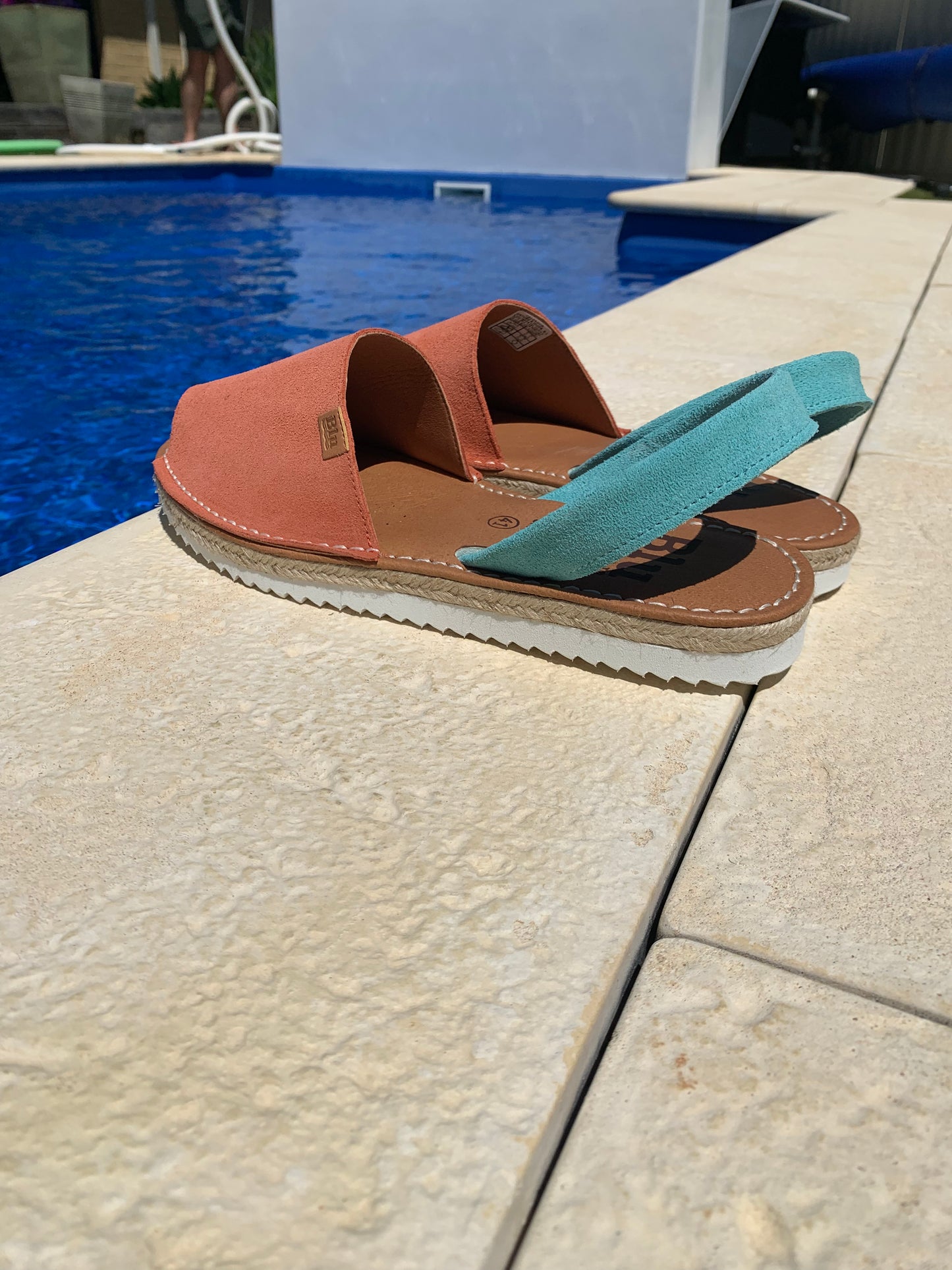 Coral Suede Ladies Leather Sandal - Preorder