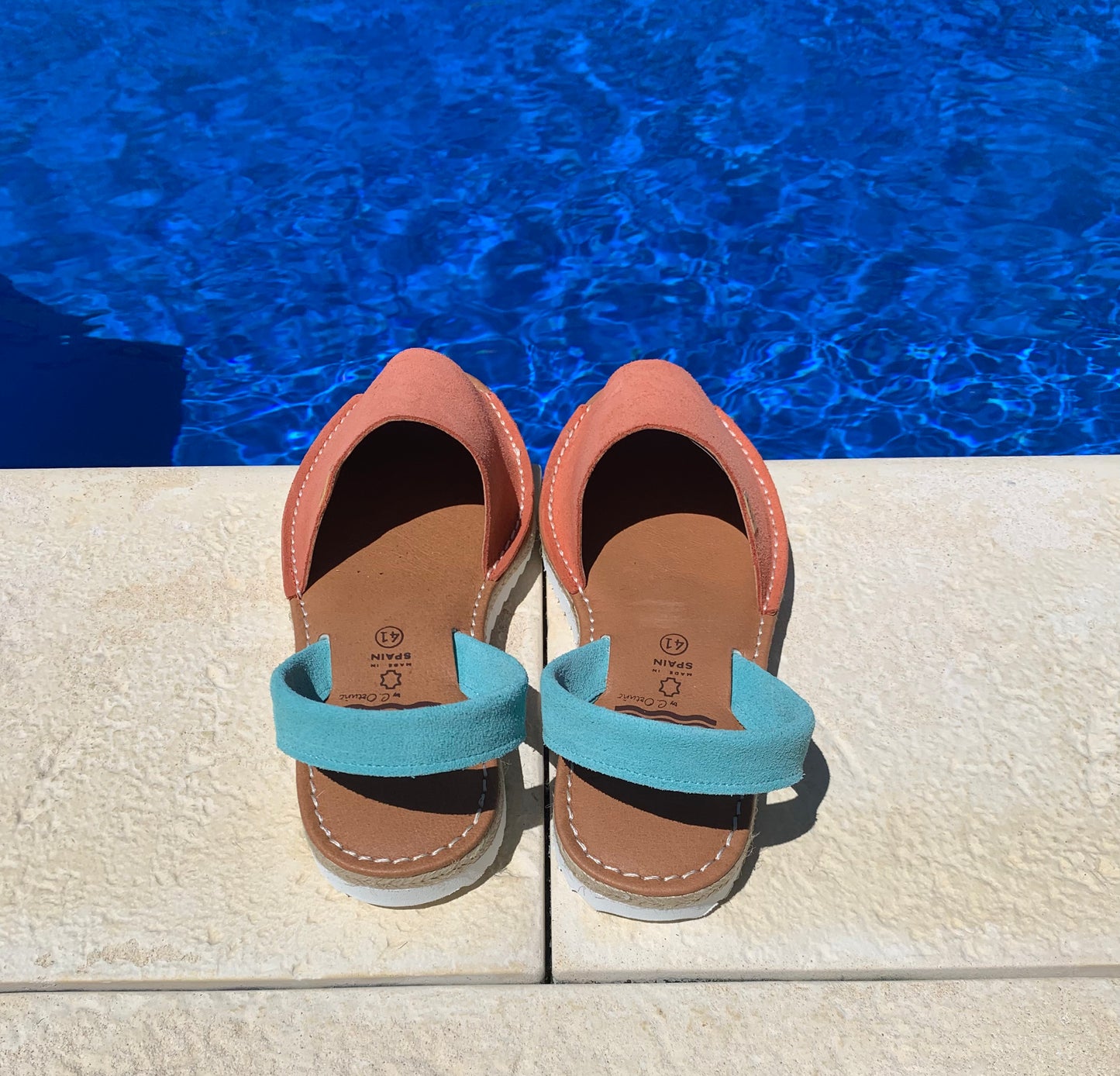 Coral Suede Ladies Leather Sandal - Preorder