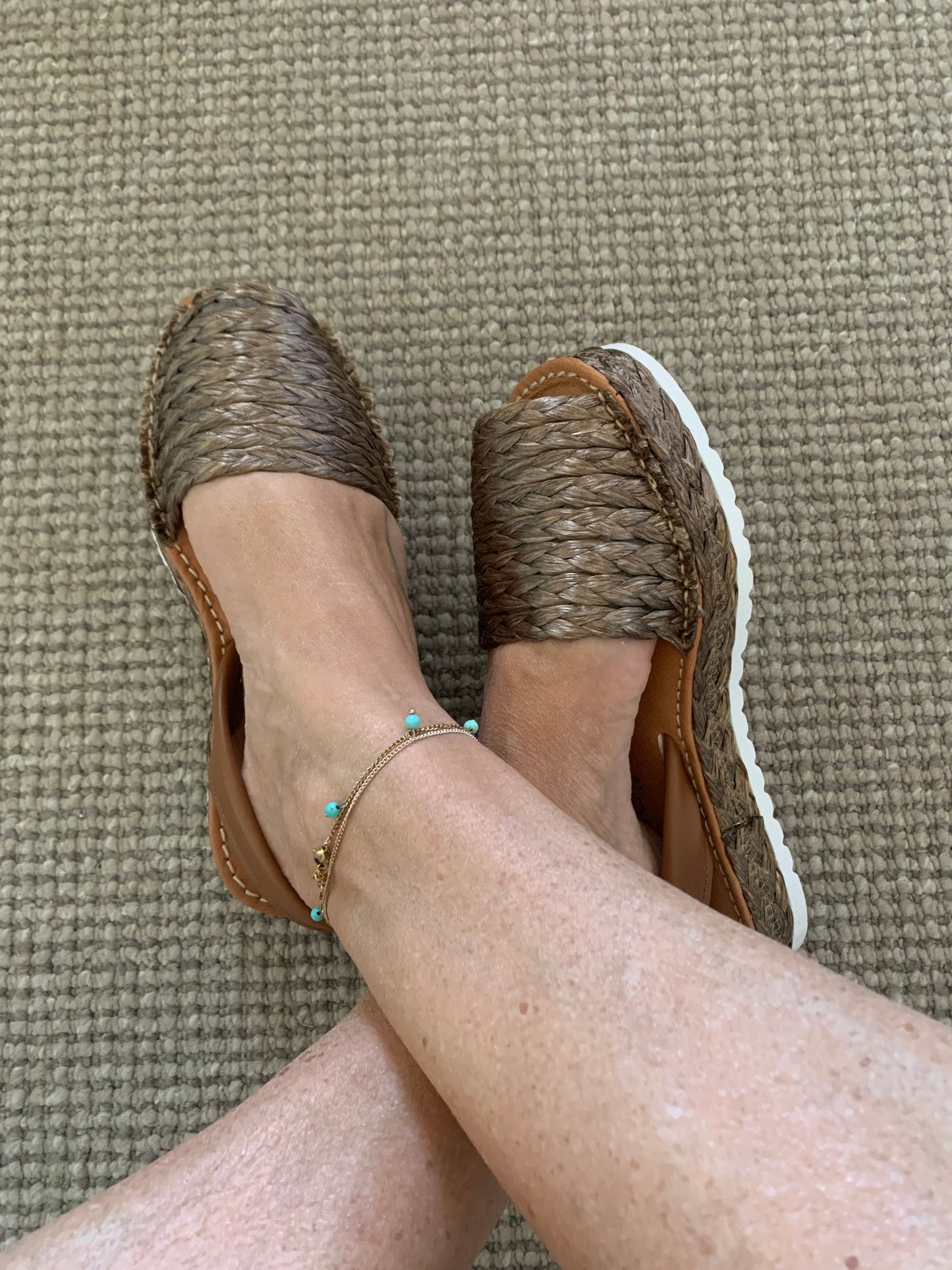 Classic braided Leather Flatform - Size 41