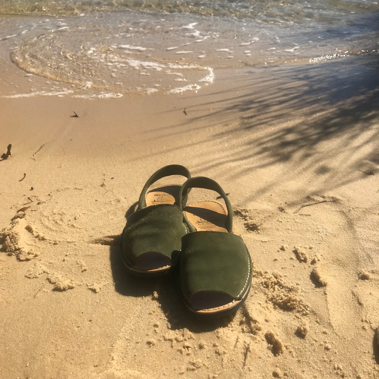 PREORDER Classic Khaki Ladies Suede Sandal