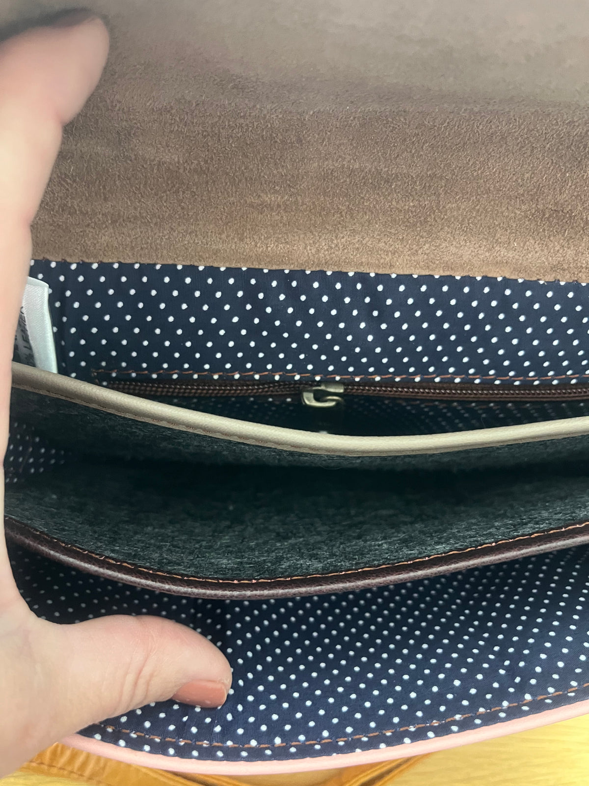 Supersoft leather crossbody handbag