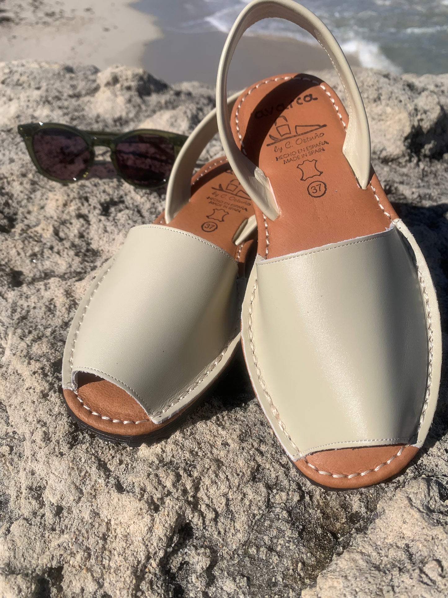 Classic STONE Ladies Leather Sandal