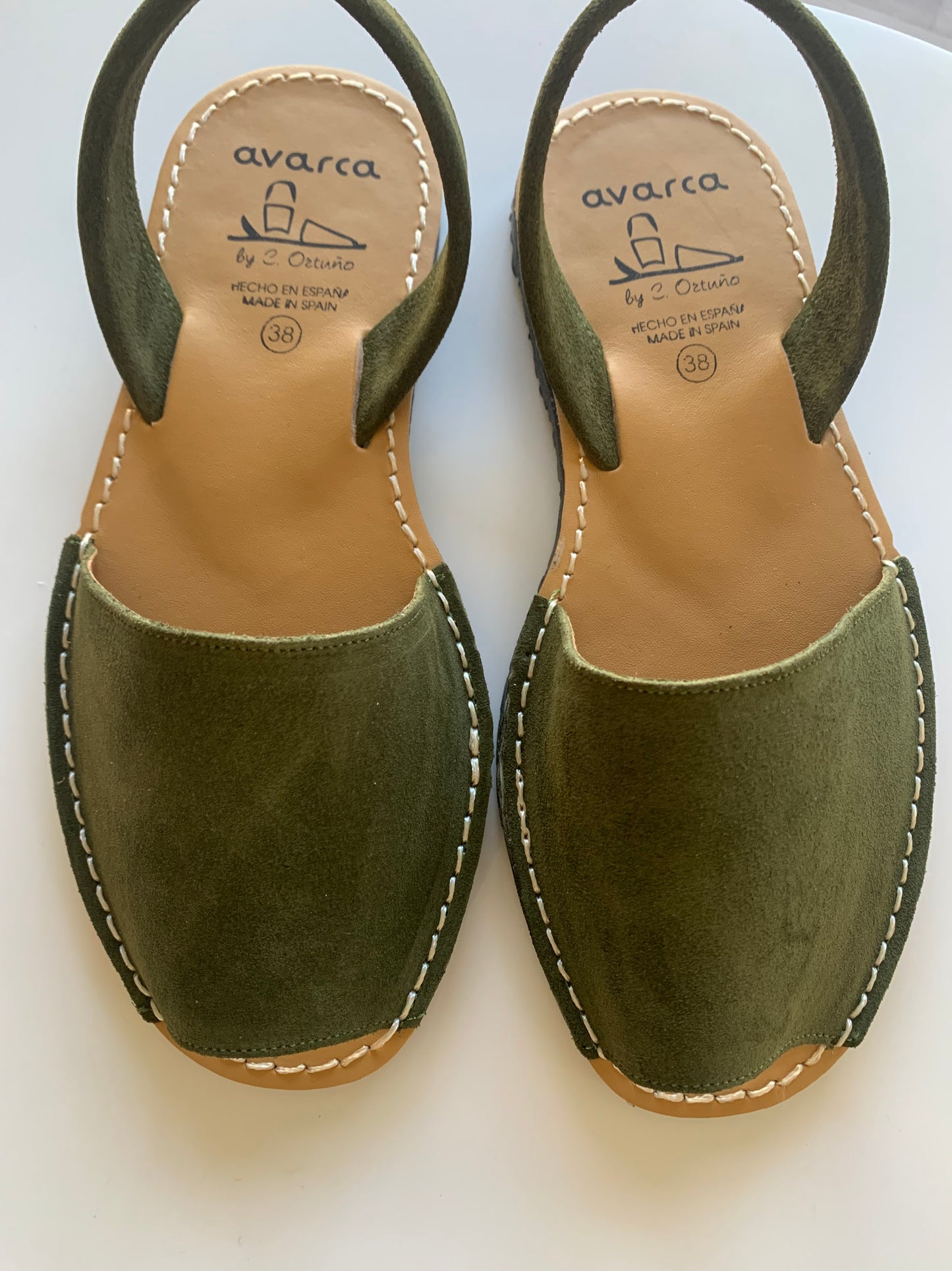Khaki Ladies Suede Ladies Sandal- Hot for Winter!