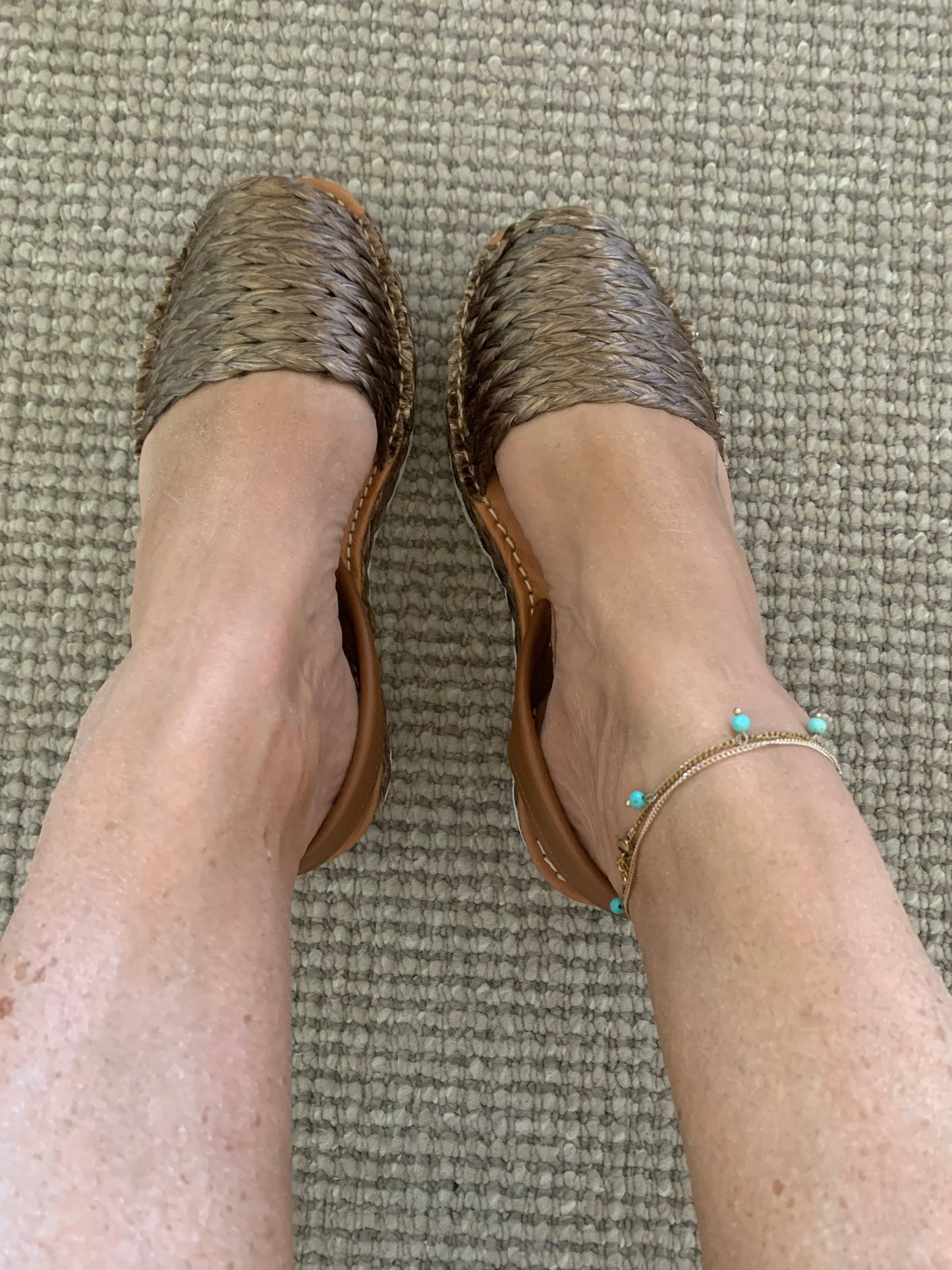 Classic braided Leather Flatform - Size 41