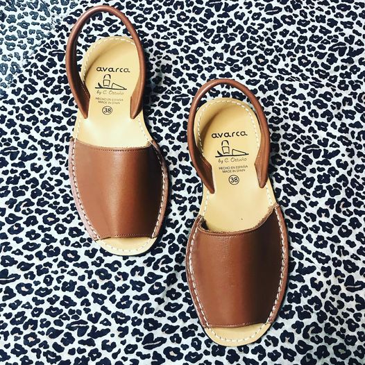 Classic TAN Ladies Leather Sandal - Size 36,37,39 and 42